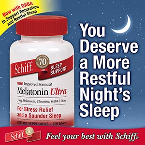 Schiff Melatonin Ultra �h�¿E�� 3mg �tGABA 300��
